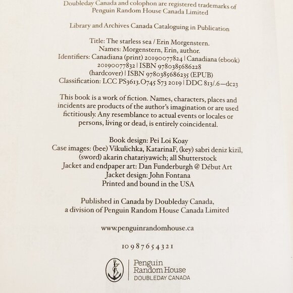 The Starless Sea: A Novel. First edition. New condition. - Picture 3 of 3